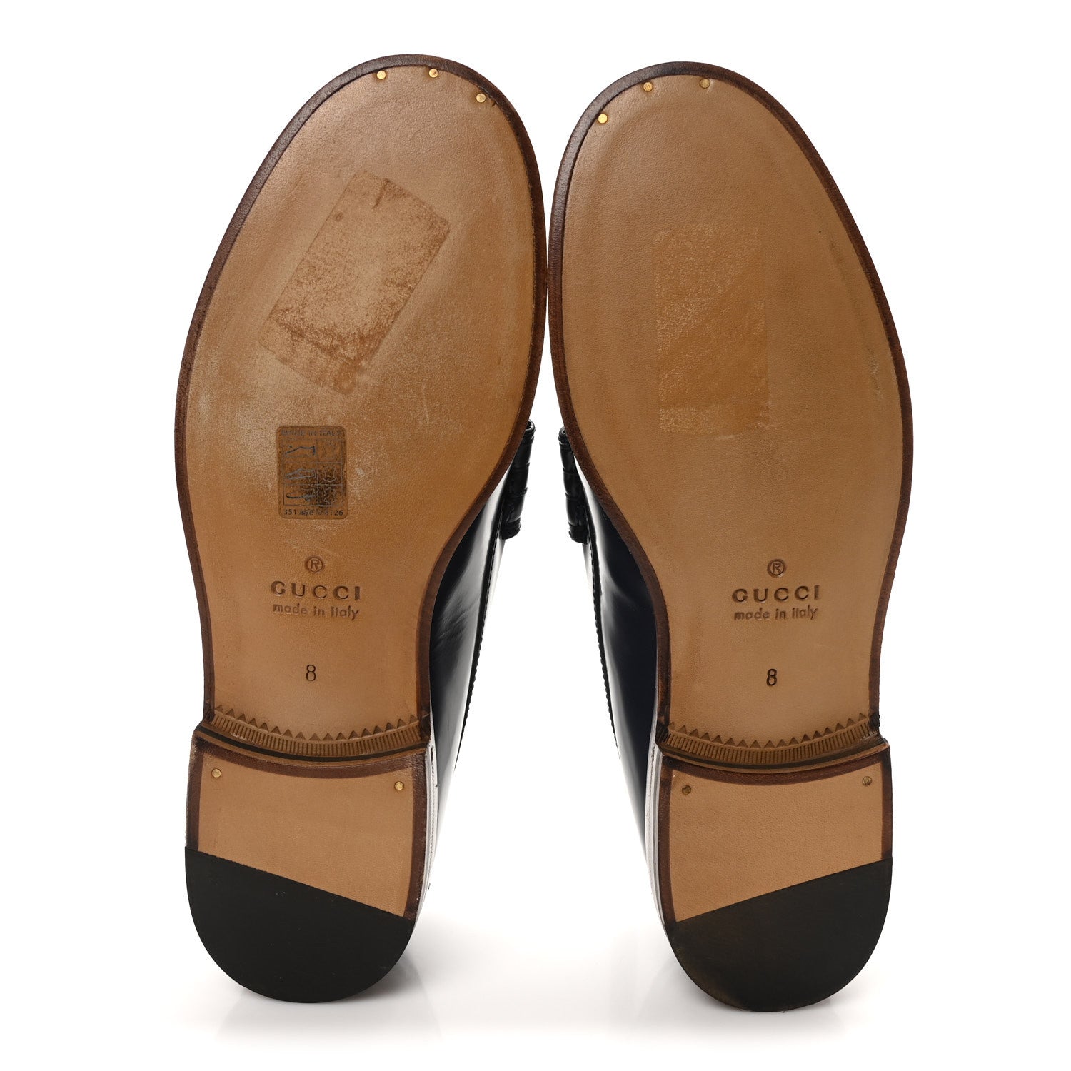 Gucci Calfskin Mens Interlocking G Millennial Ribot Loafers 8 Blue Agata 6 of 10