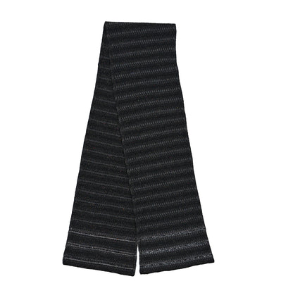 Chanel Cashmere Glitter Woven Scarf Grey White Multicolor 2 of 3