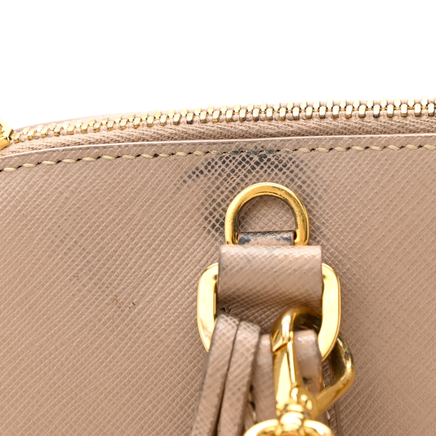 Saffiano Lux Medium Promenade Tote Cammeo