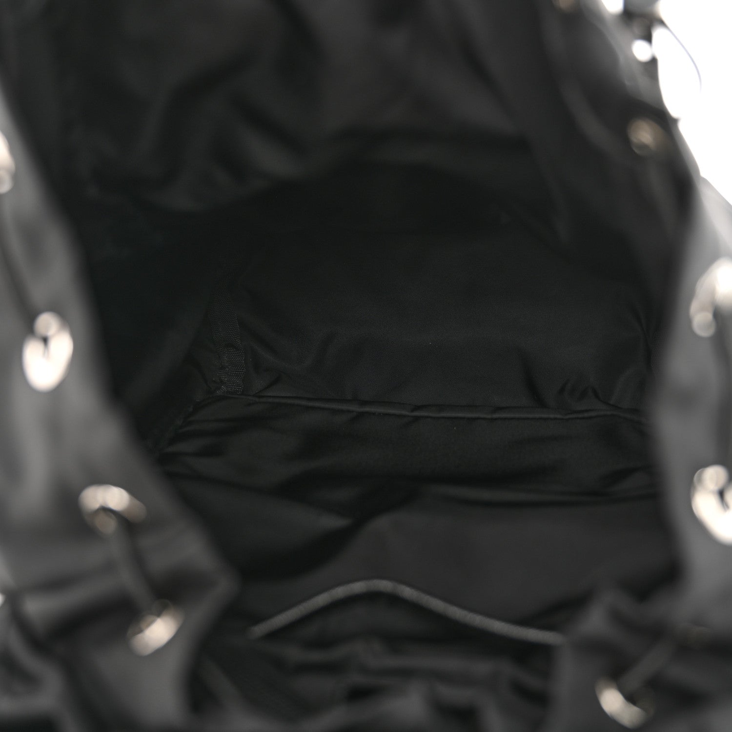 Prada Re-Nylon Saffiano Logo Double Buckle Backpack Black 5 of 12