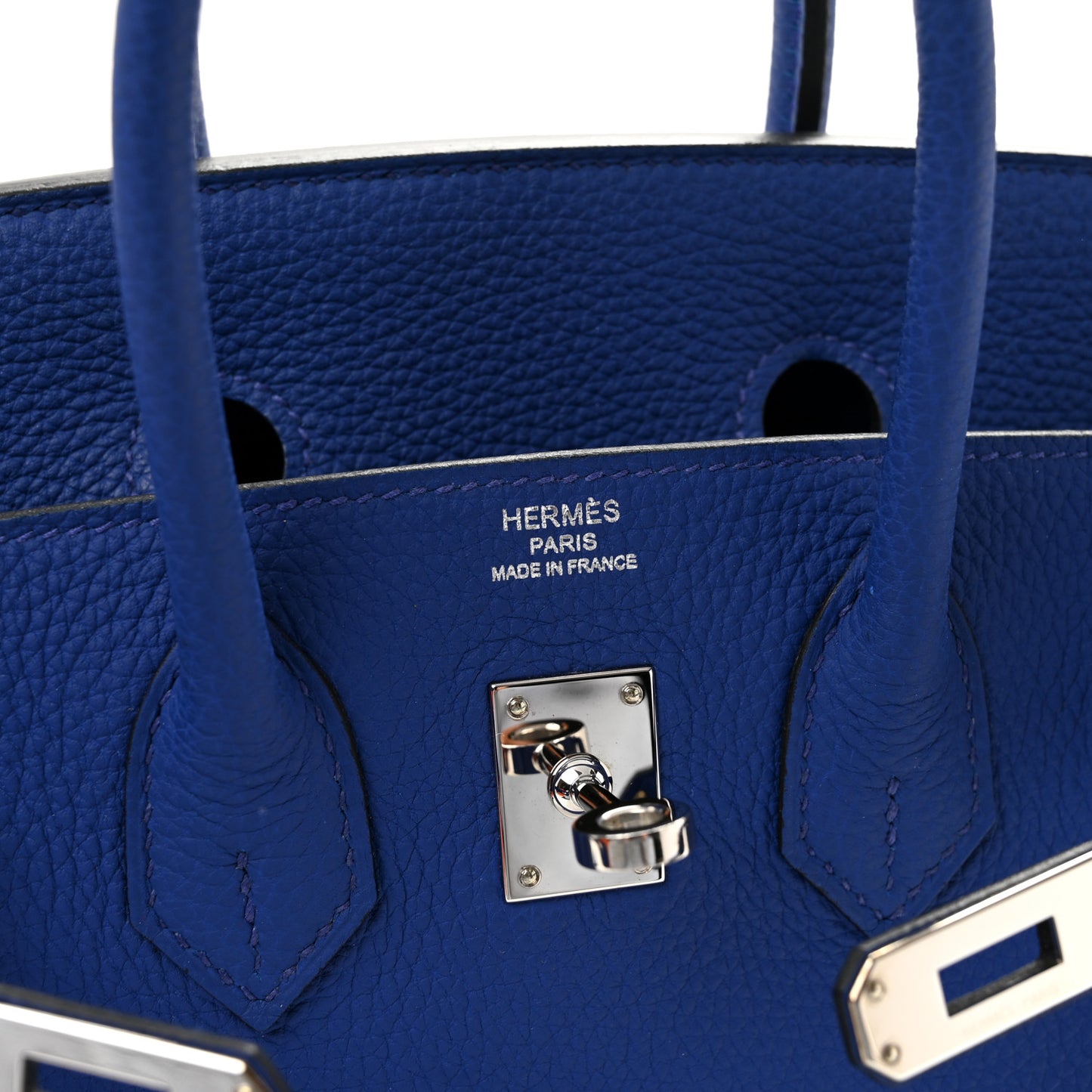 Togo Birkin 25 Bleu Electrique