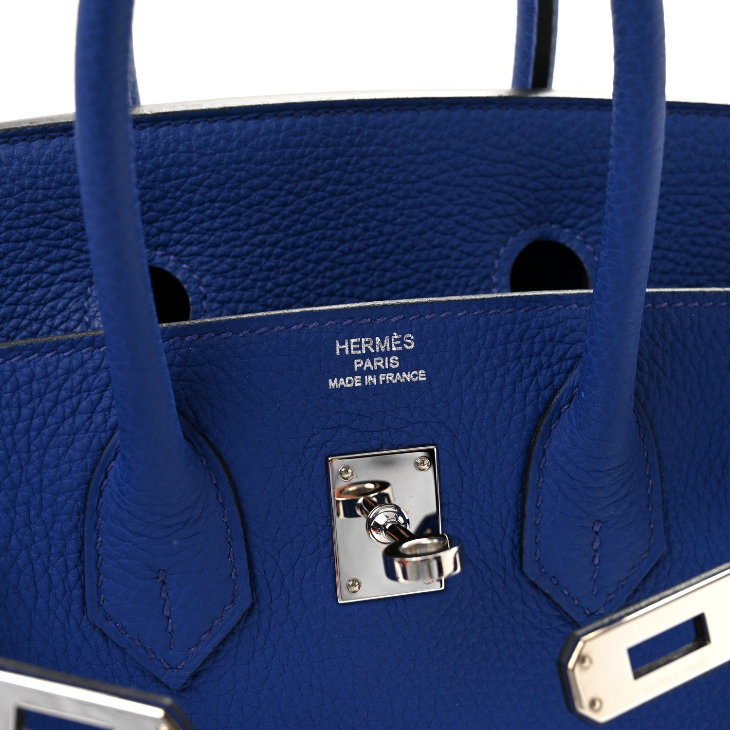 Hermes Togo Birkin 25 Bleu Electrique 5 of 11