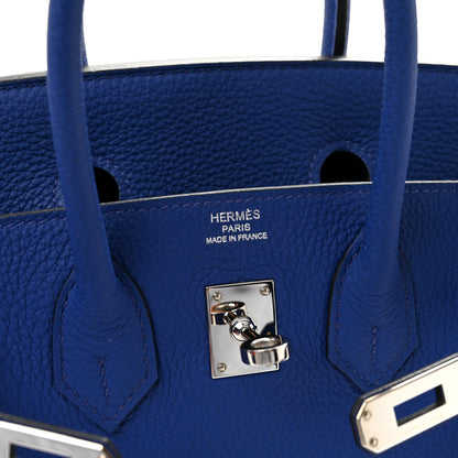 Hermes Togo Birkin 25 Bleu Electrique 5 of 11
