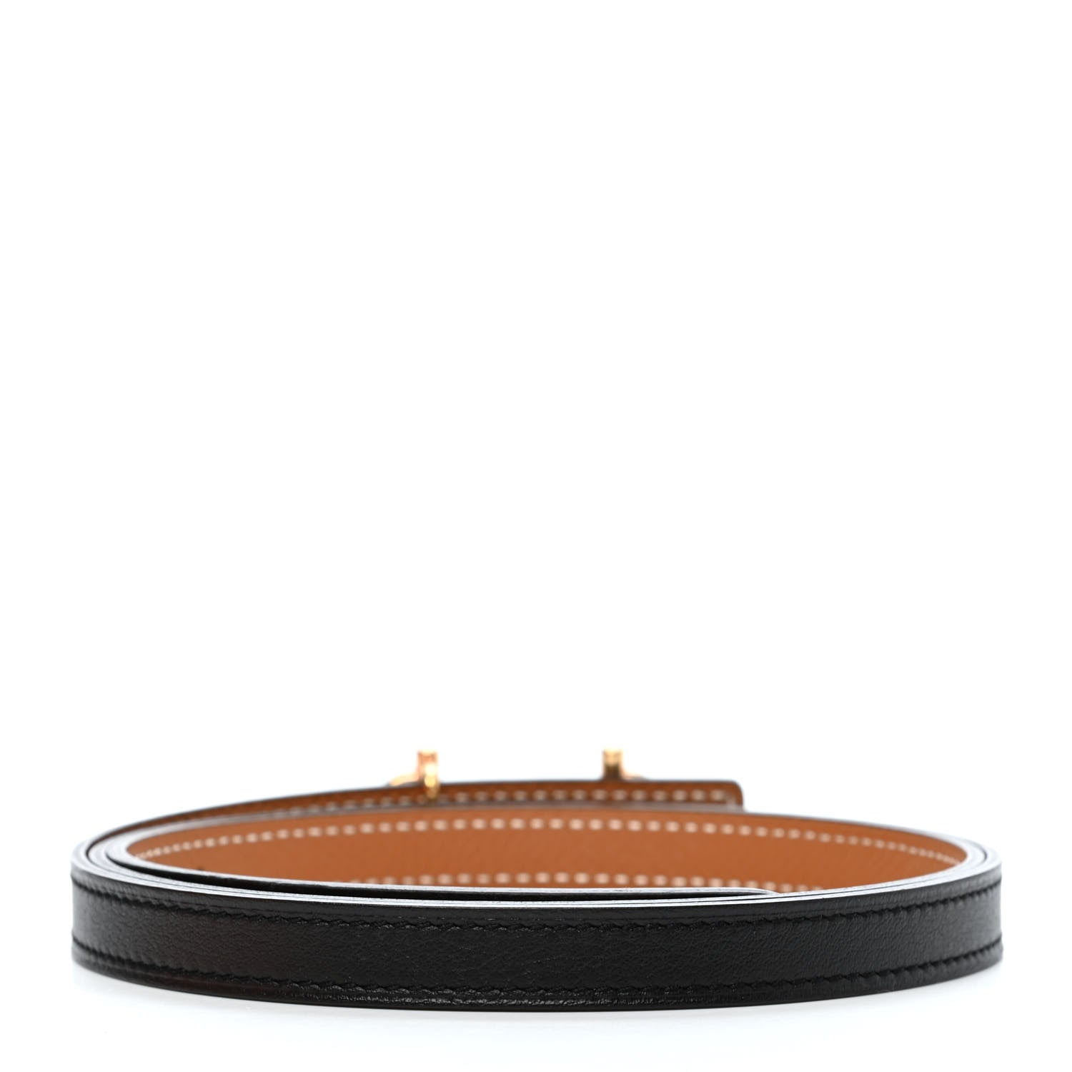 Hermes Swift Epsom 13mm Gamma Belt 85 Black Gold 2 of 3