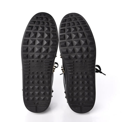 Valentino Garavani Calfskin Rockstud Untitled Open Sneakers size 37 Black 5 of 8