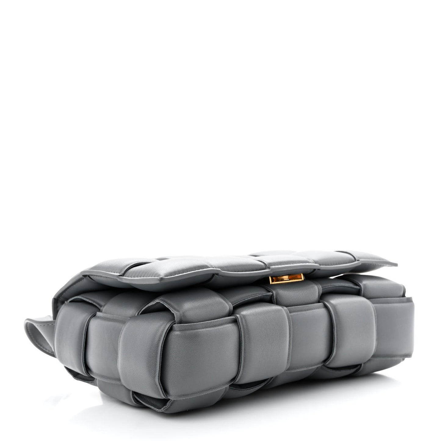 Nappa Maxi Intreccio Padded Cassette Crossbody Bag Thunder