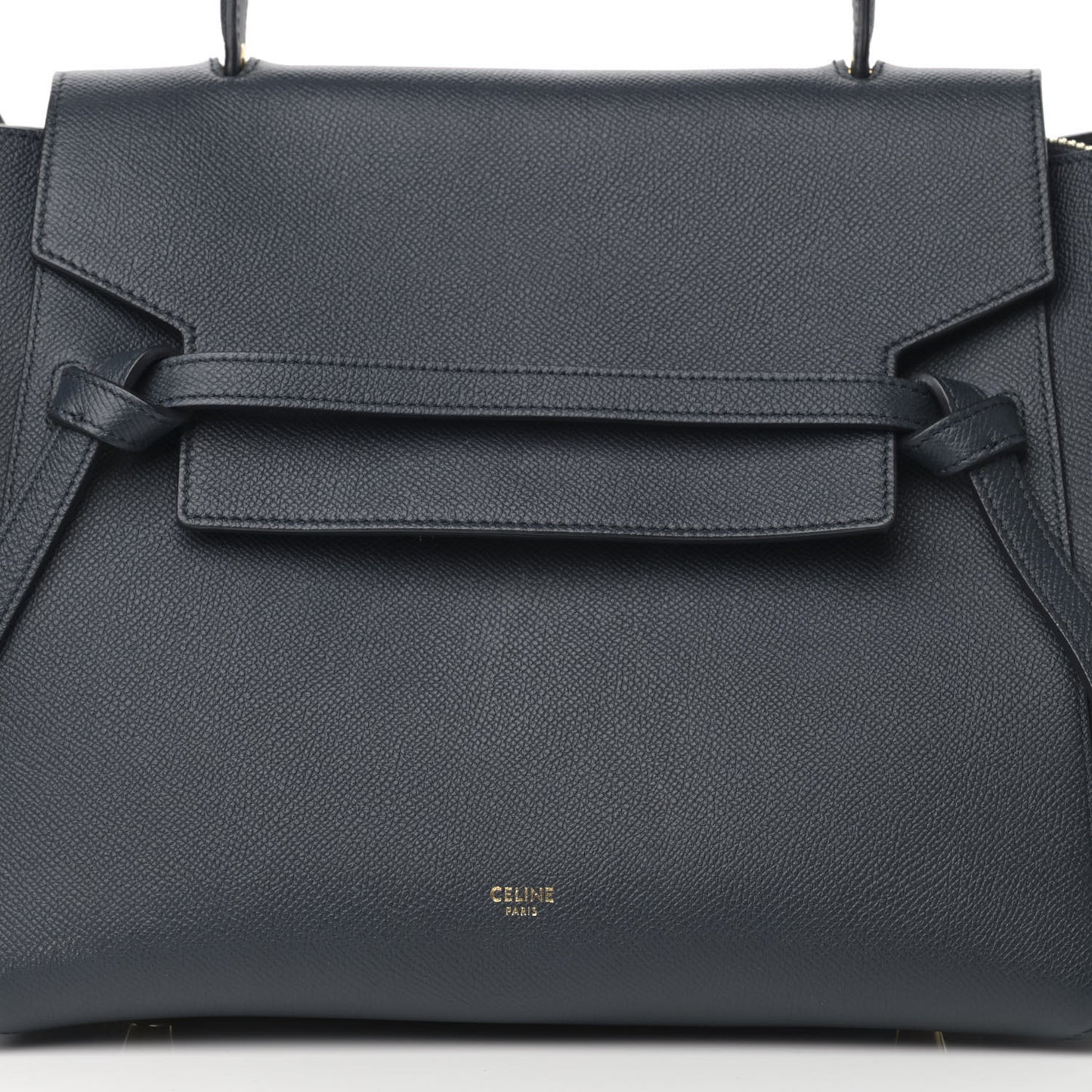 Grained Calfskin Mini Belt Bag Grey