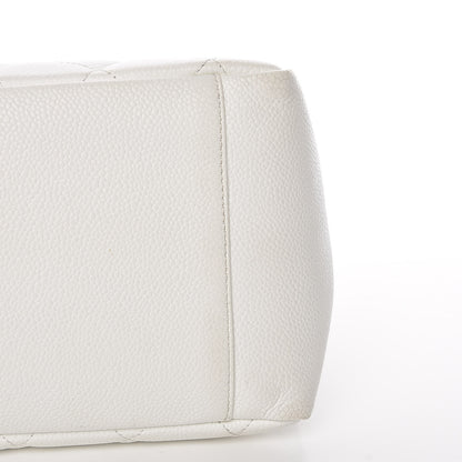 Chanel Caviar Quilted Grand Shopping Tote GST White 21 of 27