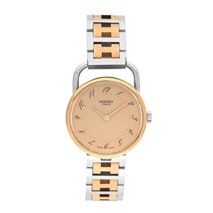 Hermes Stainless Steel 25mm Arceau Clipper Quartz Watch Gold 1 of 4