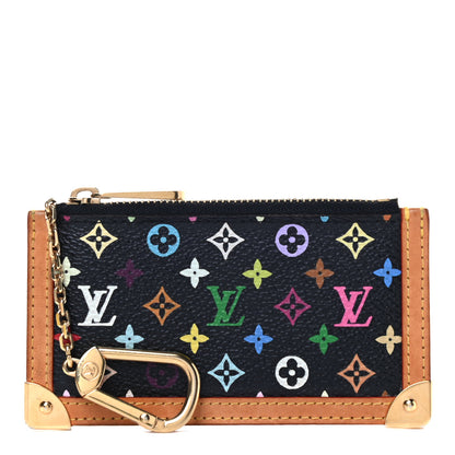 Louis Vuitton Monogram Multicolor Key Pouch Black 1 of 4