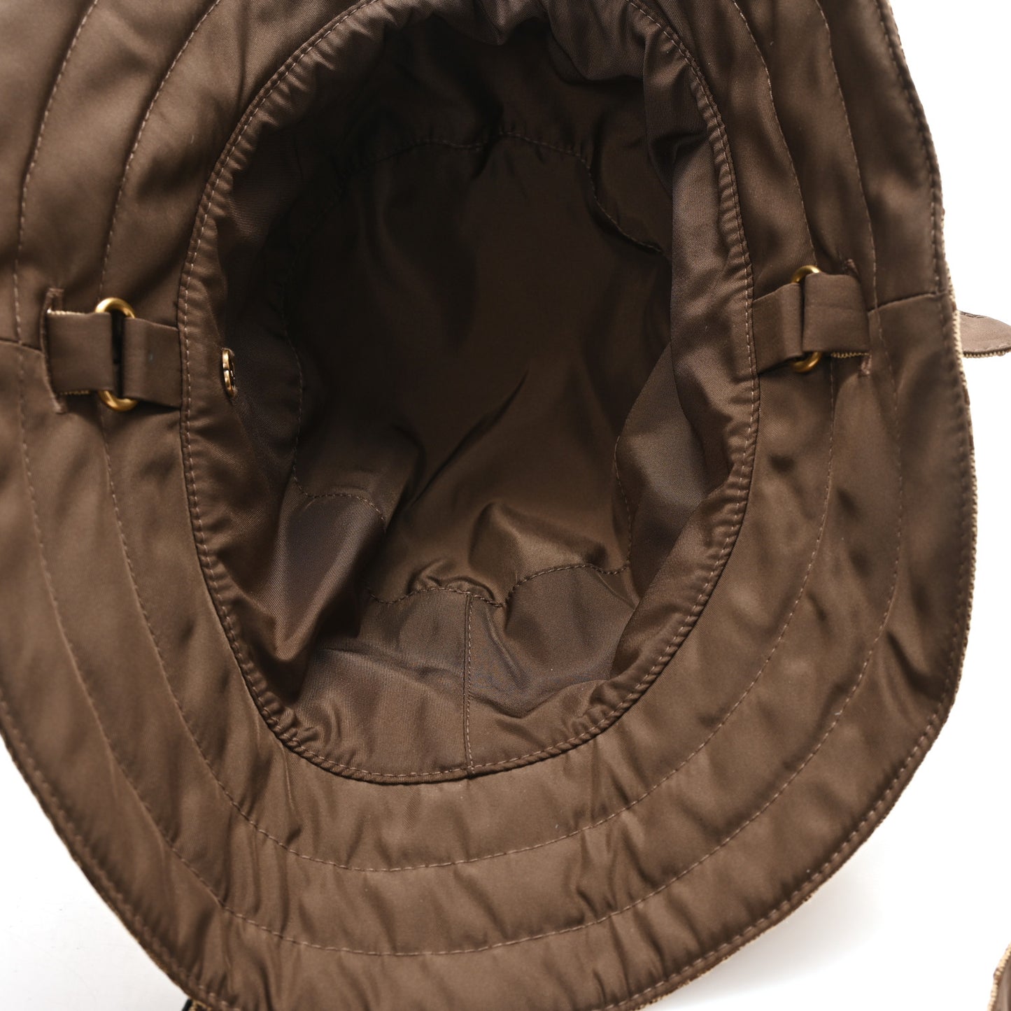 Canvas Monogram Reversible Bucket Hat L Brown