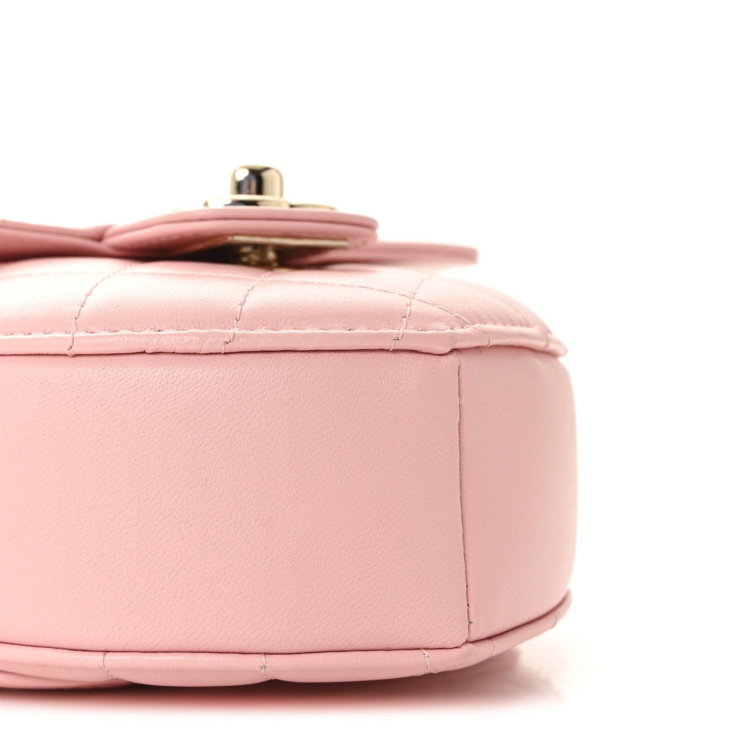 Chanel Lambskin Quilted CC In Love Heart Clutch With Chain Light Pink 9 of 11