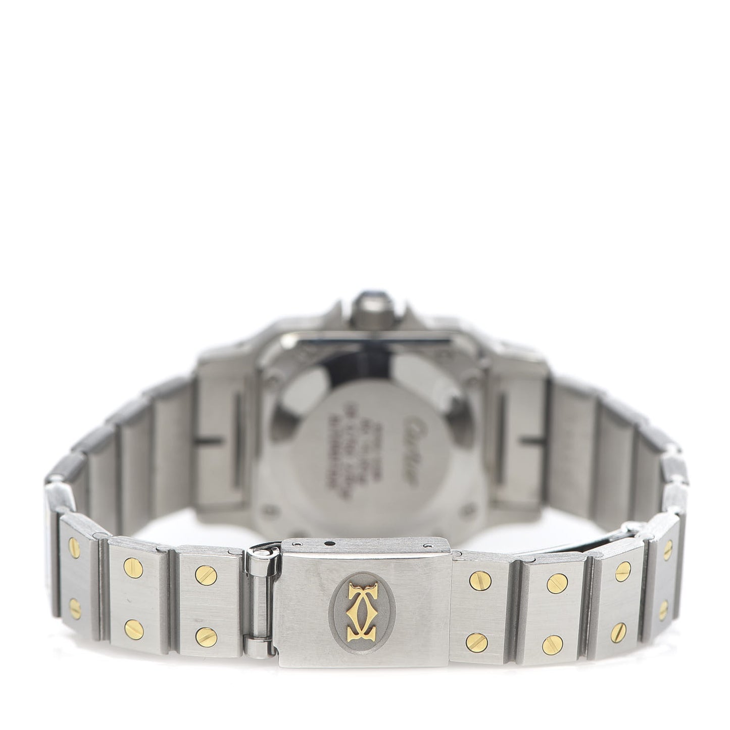 Stainless Steel 18K Yellow Gold 24mm Santos De Cartier Galbee Automatic Watch