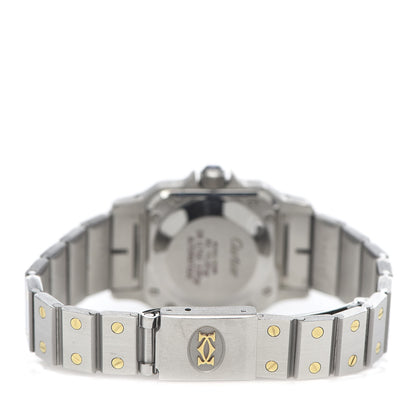 Cartier Stainless Steel 18K Yellow Gold 24mm Santos De Cartier Galbee Automatic Watch 4 of 6