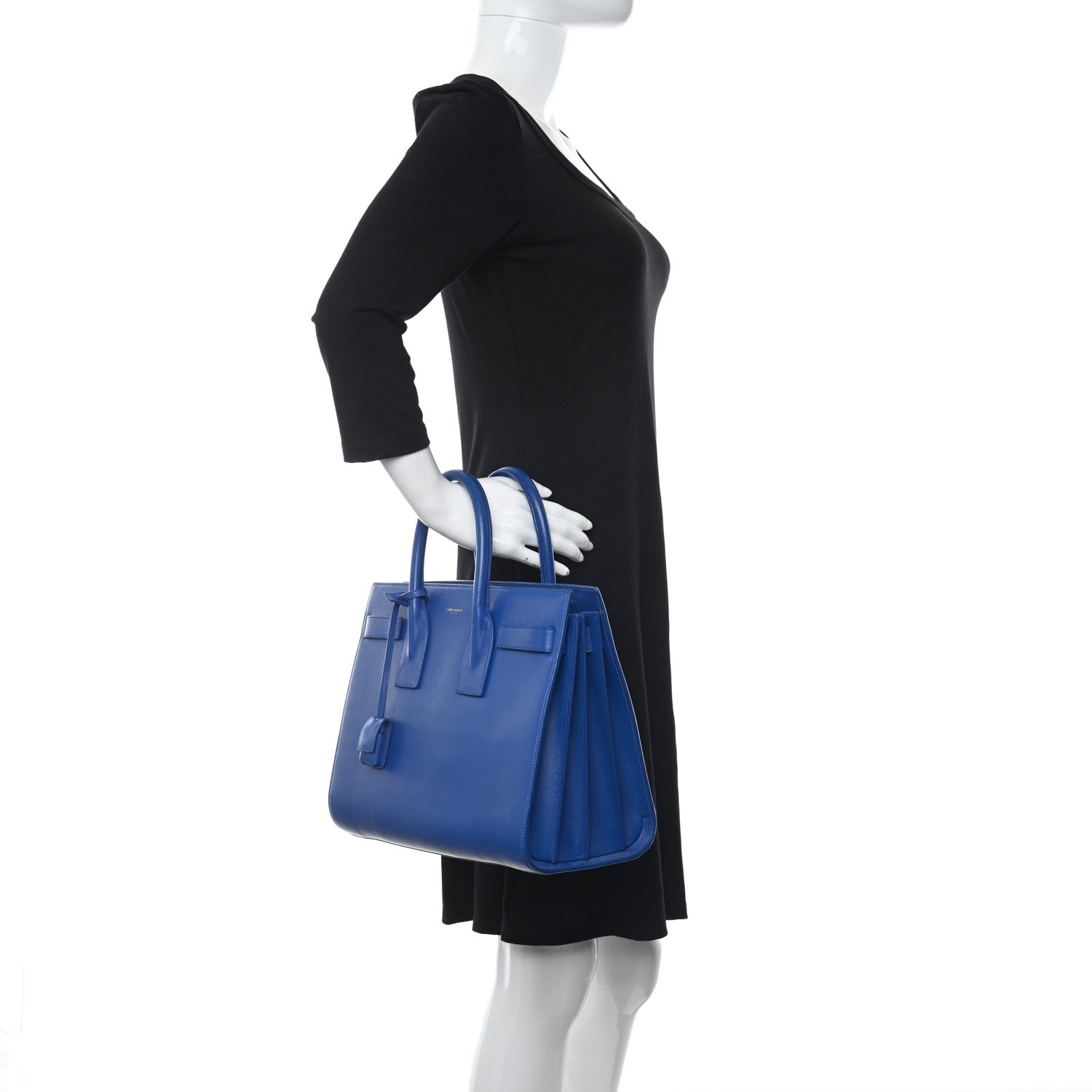Saint Laurent Calfskin Small Sac De Jour Outremer 2 of 9