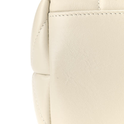 Saint Laurent Calfskin Y Quilted Monogram Medium Loulou Chain Satchel Crema Soft 10 of 12