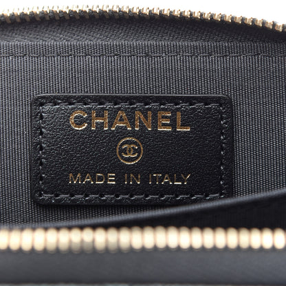 Chanel Iridescent Caviar Quilted Zip Coin Purse Black 6 of 8