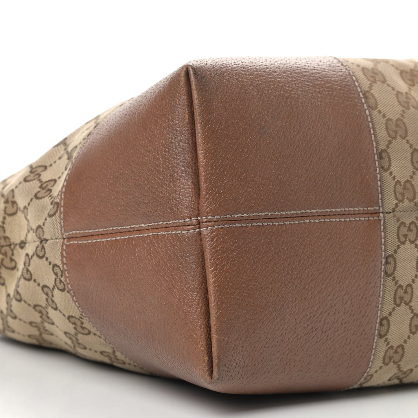 Monogram Medium Bree Shoulder Bag Beige Tabacco