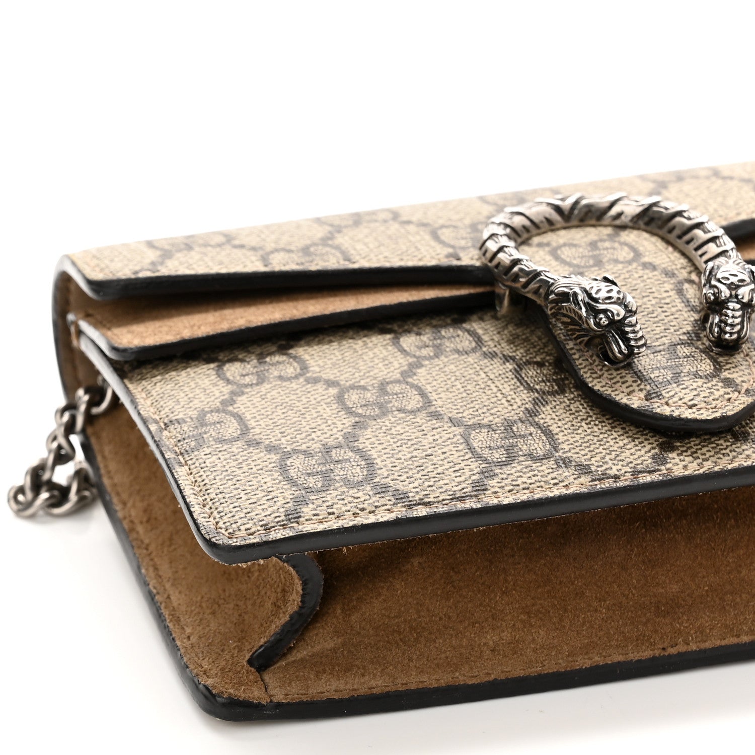 Gucci GG Supreme Monogram Super Mini Dionysus Shoulder Bag Taupe 8 of 11
