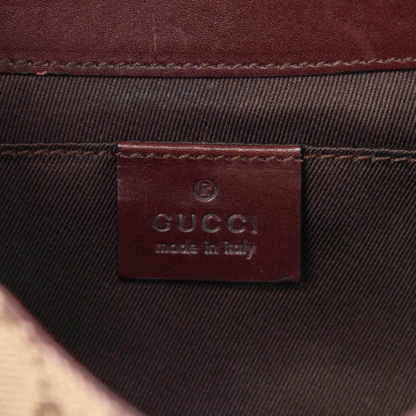 Monogram Studded Horsebit Clutch Bordeaux