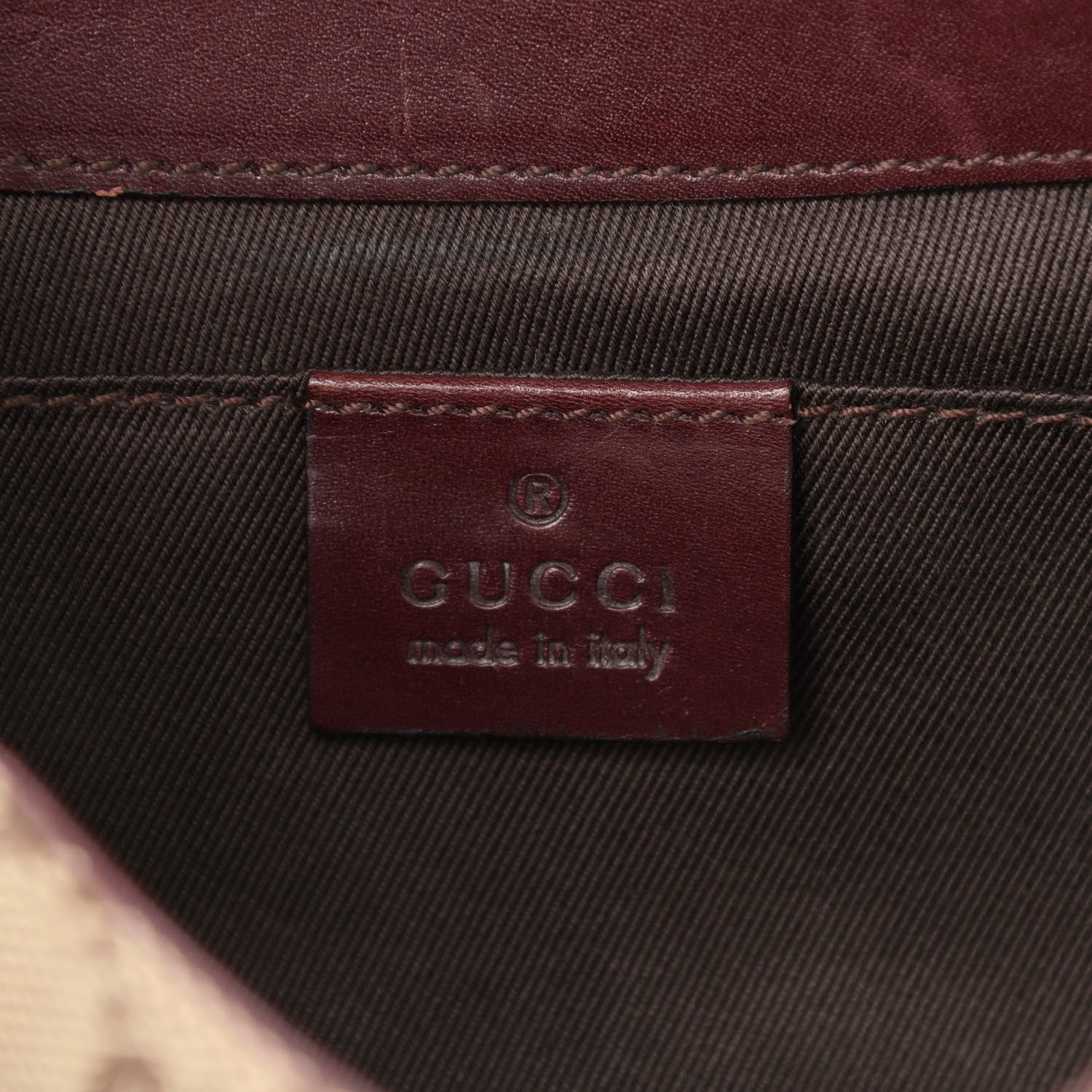 Gucci Monogram Studded Horsebit Clutch Bordeaux 5 of 12