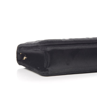 Christian Dior Velvet Cannage Lady Dior Convertible Clutch Black 10 of 12