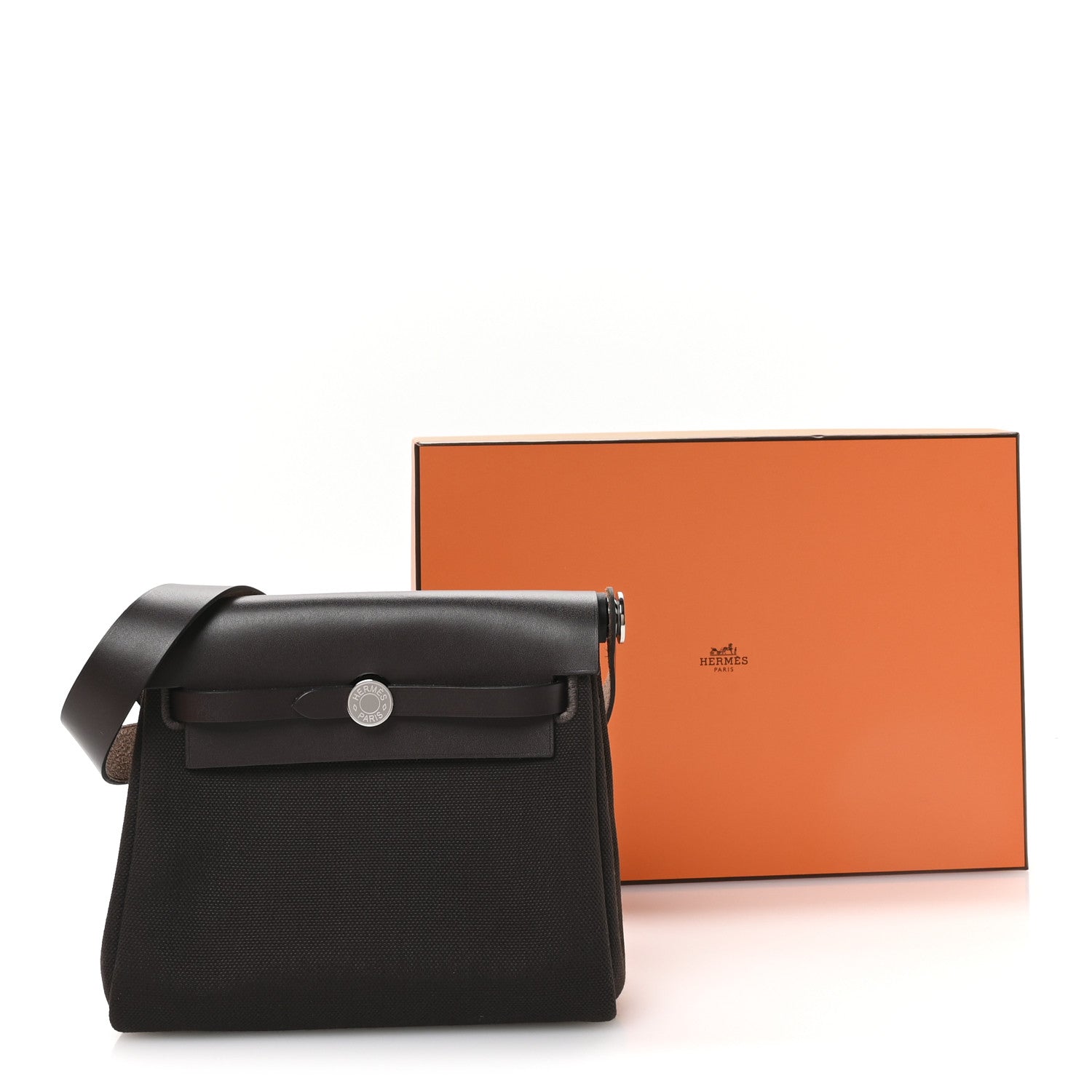 Hermes Military Toile Vache Hunter Herbag Zip Retourne 20 Ebene 11 of 11