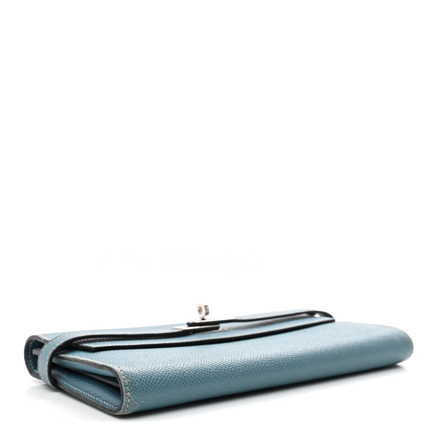 Epsom Kelly Longue Wallet Blue Jean