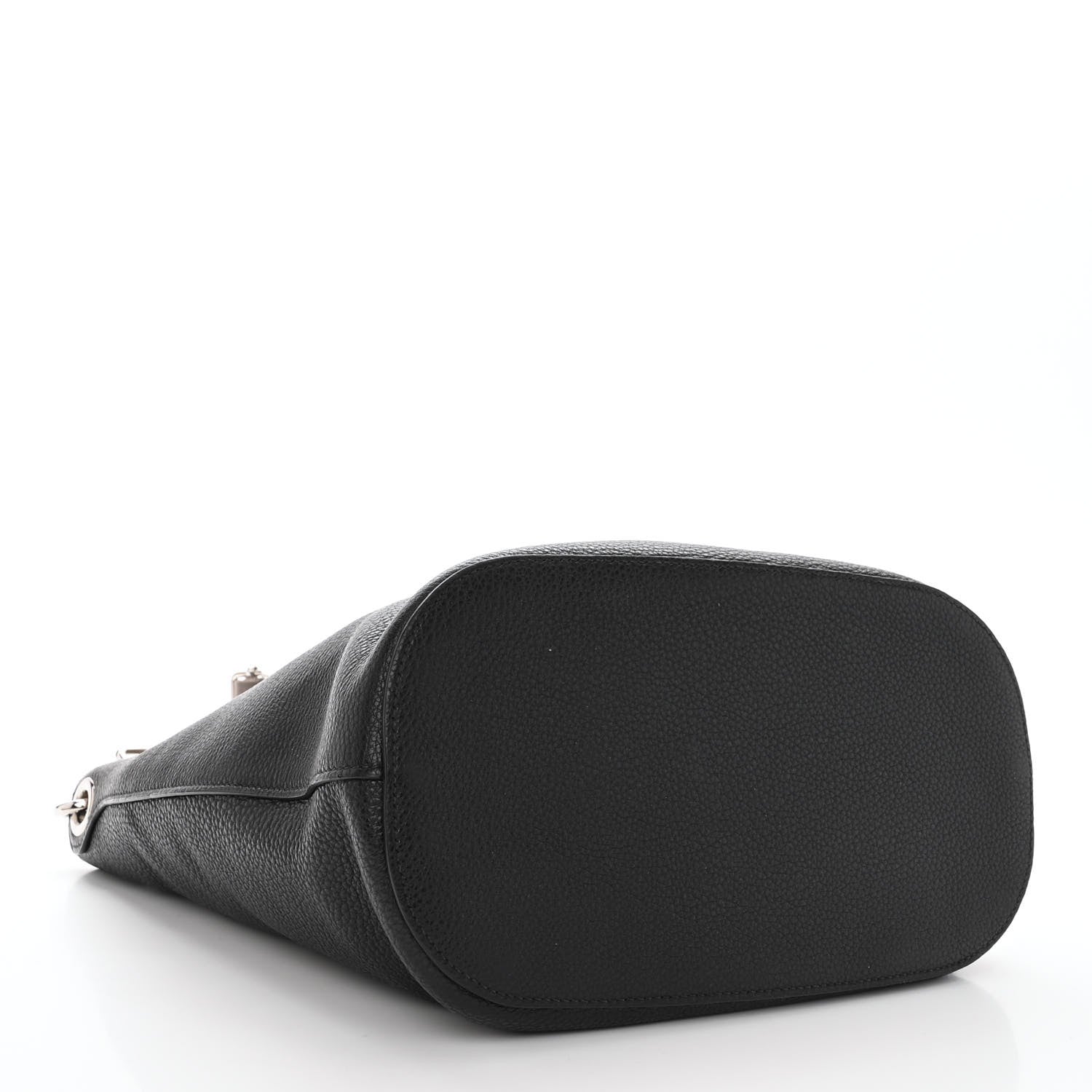 Prada Vitello Phenix Logo Hobo Black 4 of 9