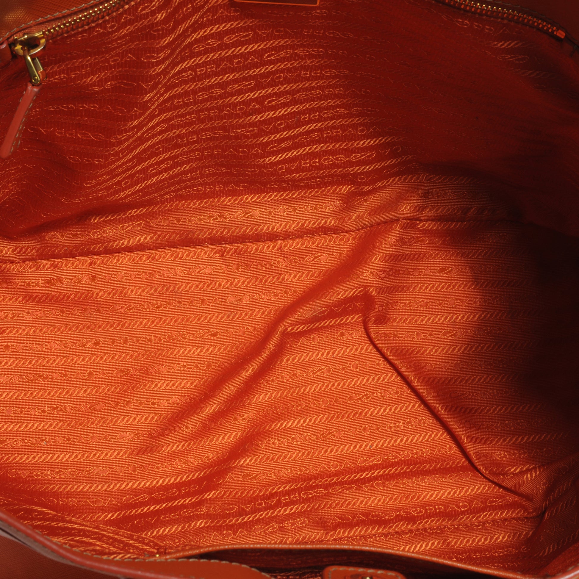 Prada Saffiano Lux Tote Papaya 5 of 8
