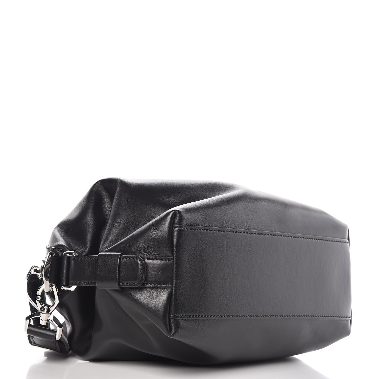 Givenchy Waxed Calfskin Small Nightingale Logo Strap Black 5 of 9