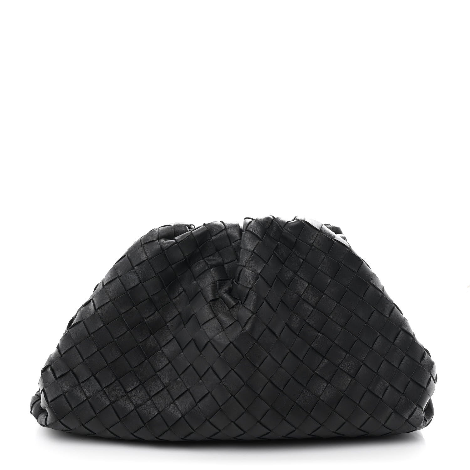 Bottega Veneta Nappa Maxi Intrecciato The Pouch Oversized Clutch Black 1 of 9