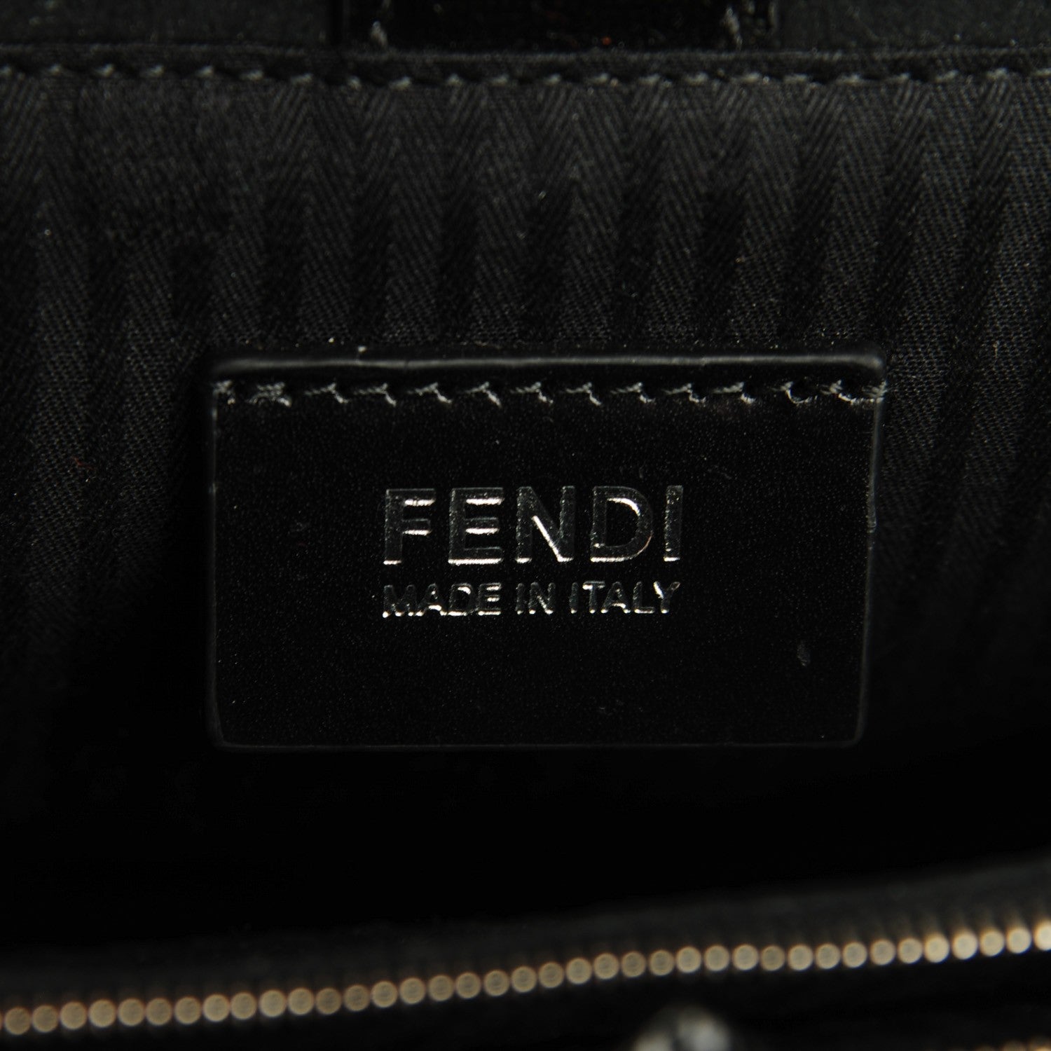 Fendi Patent Vitello Elite Petite 2Jours Tote Black 6 of 9