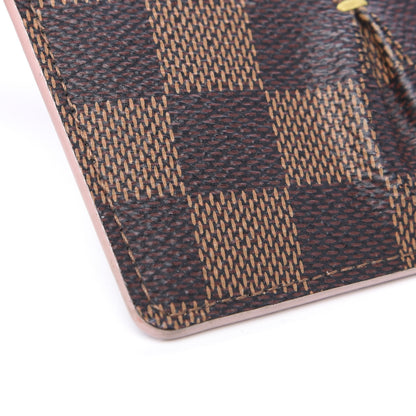 Louis Vuitton Damier Ebene Caissa Card Holder Rose Ballerine 7 of 7