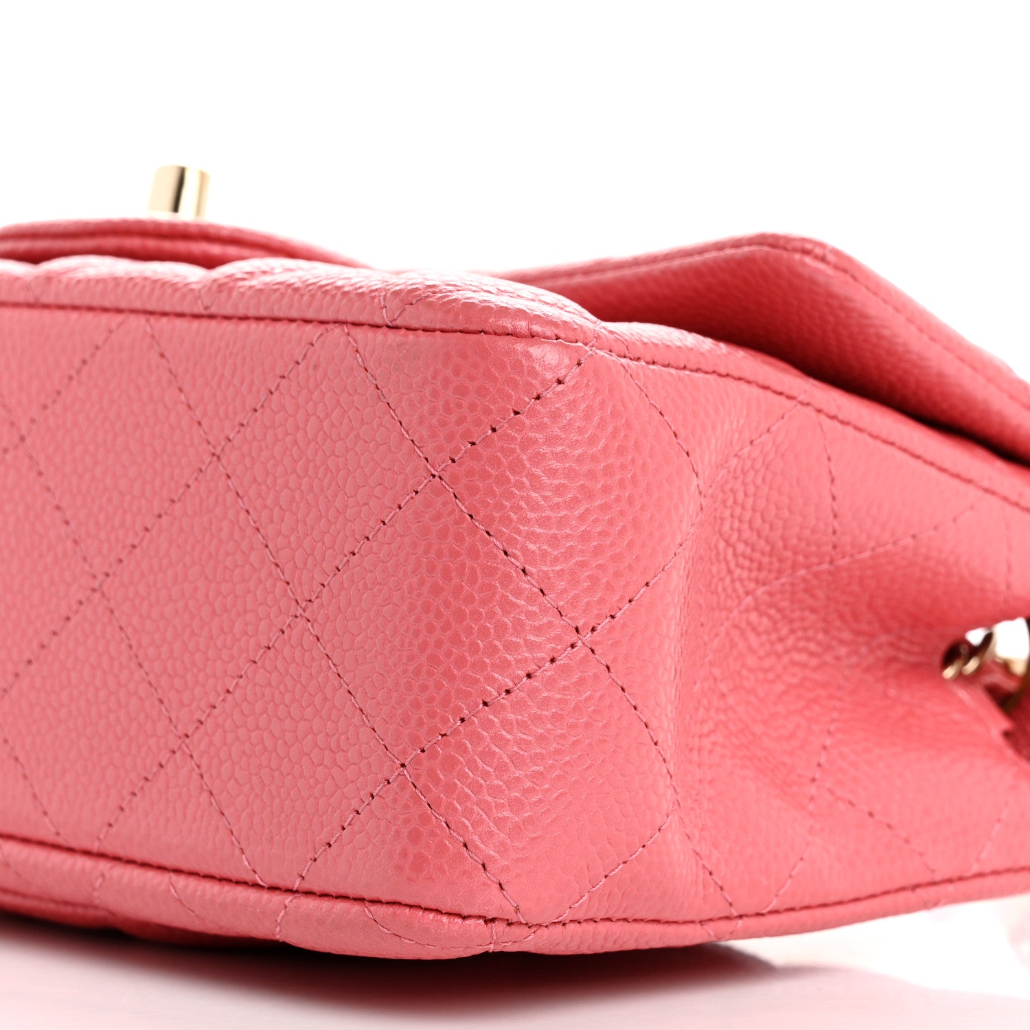 Chanel Iridescent Caviar Quilted Mini Rectangular Flap Pink 10 of 10