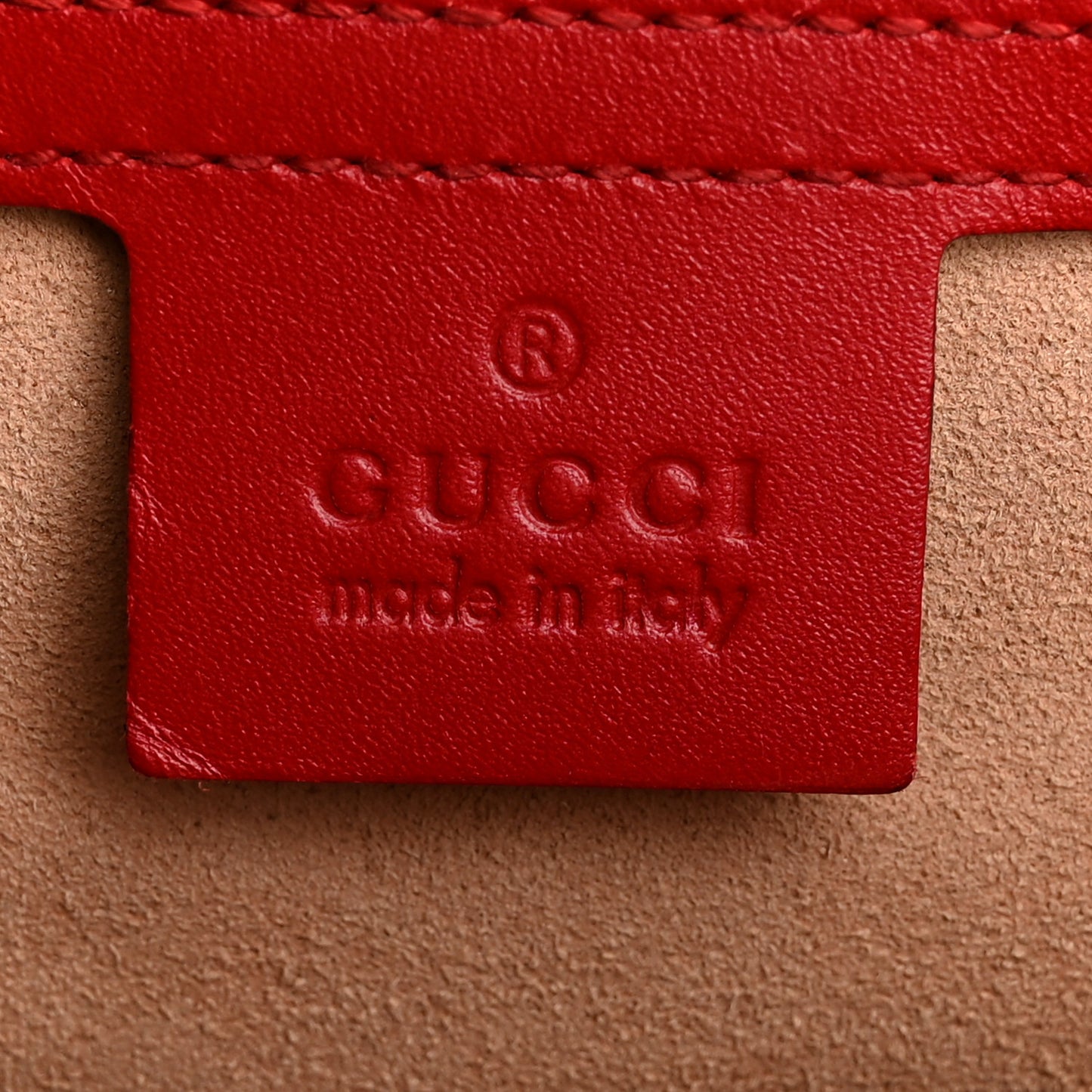 Guccissima Medium Padlock Shoulder Bag Hibiscus Red