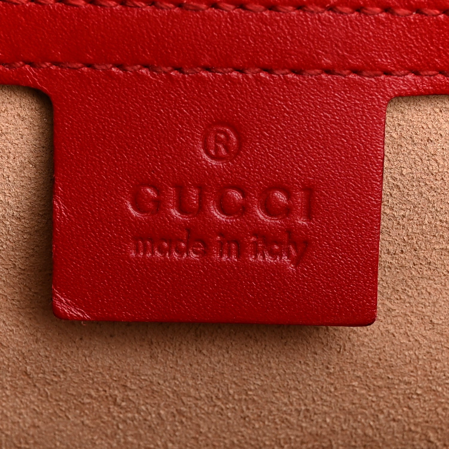 Gucci Guccissima Medium Padlock Shoulder Bag Hibiscus Red 6 of 12