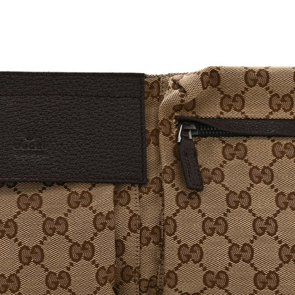 Gucci GG Monogram Double Pocket Belt Bag Dark Brown 8 of 10