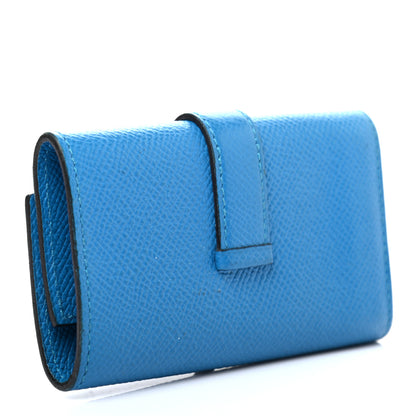 Hermes Epsom Bearn Multicles 4 Key Holder Bleu Zanzibar 3 of 8