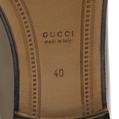 Gucci Lambskin Womens Brixton Horsebit Loafers 40 Mud 7 of 10