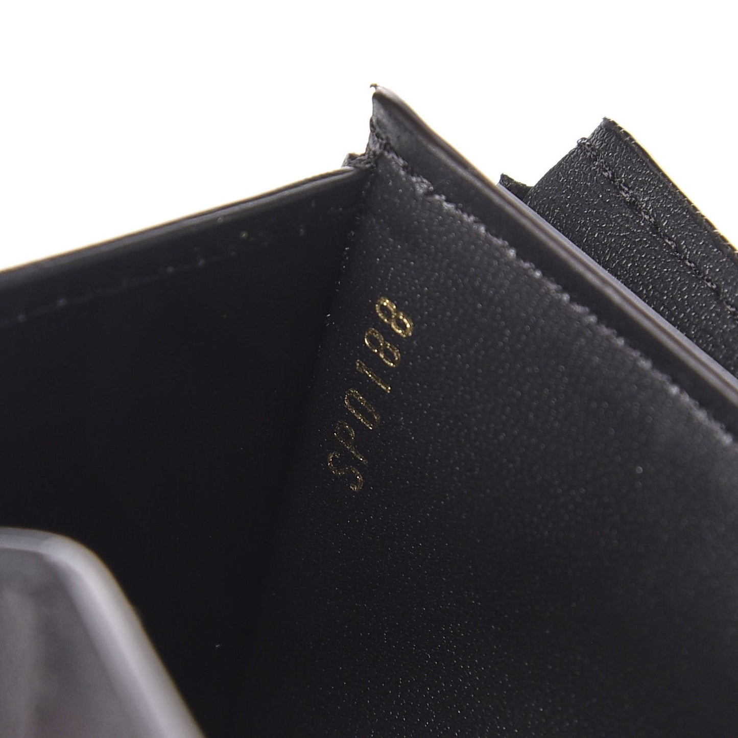 Monogram Flower Lock Compact Wallet Black