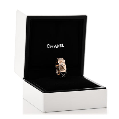 Chanel 18K Beige Gold Diamond Small Coco Crush Ring 52 6 5 of 5