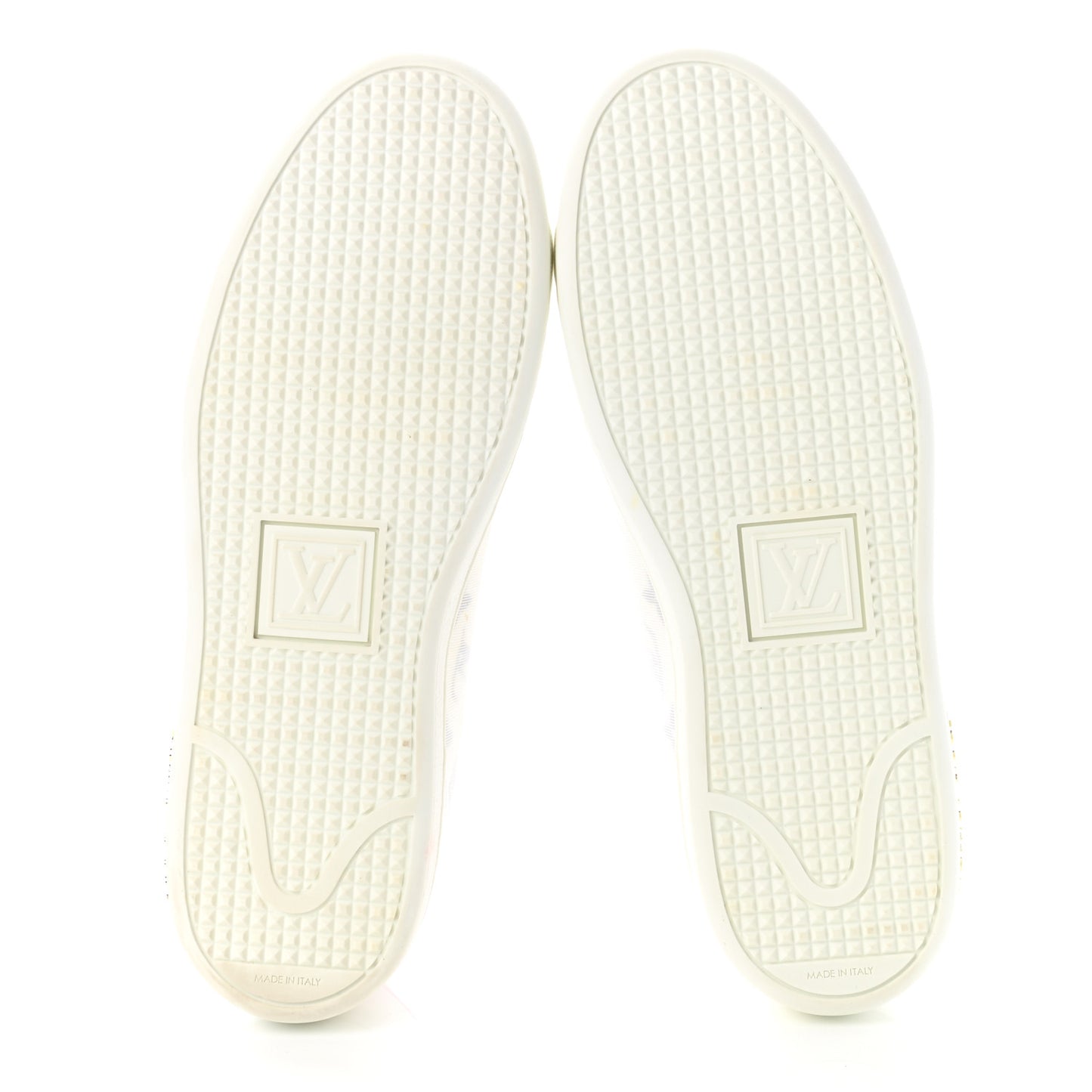 Technical Fabric Calfskin Monogram Frontrow Sneakers 37.5 Pink