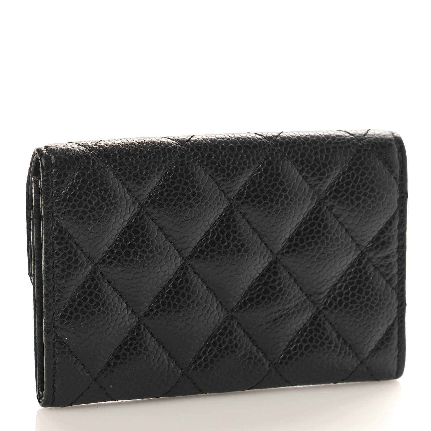 Chanel Caviar Quilted Flap Card Holder Black 4 of 10