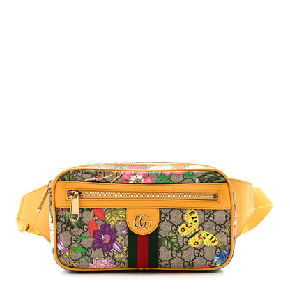 Gucci GG Supreme Monogram Flora Medium Ophidia Belt Bag Beige Multicolor Crop 1 of 10