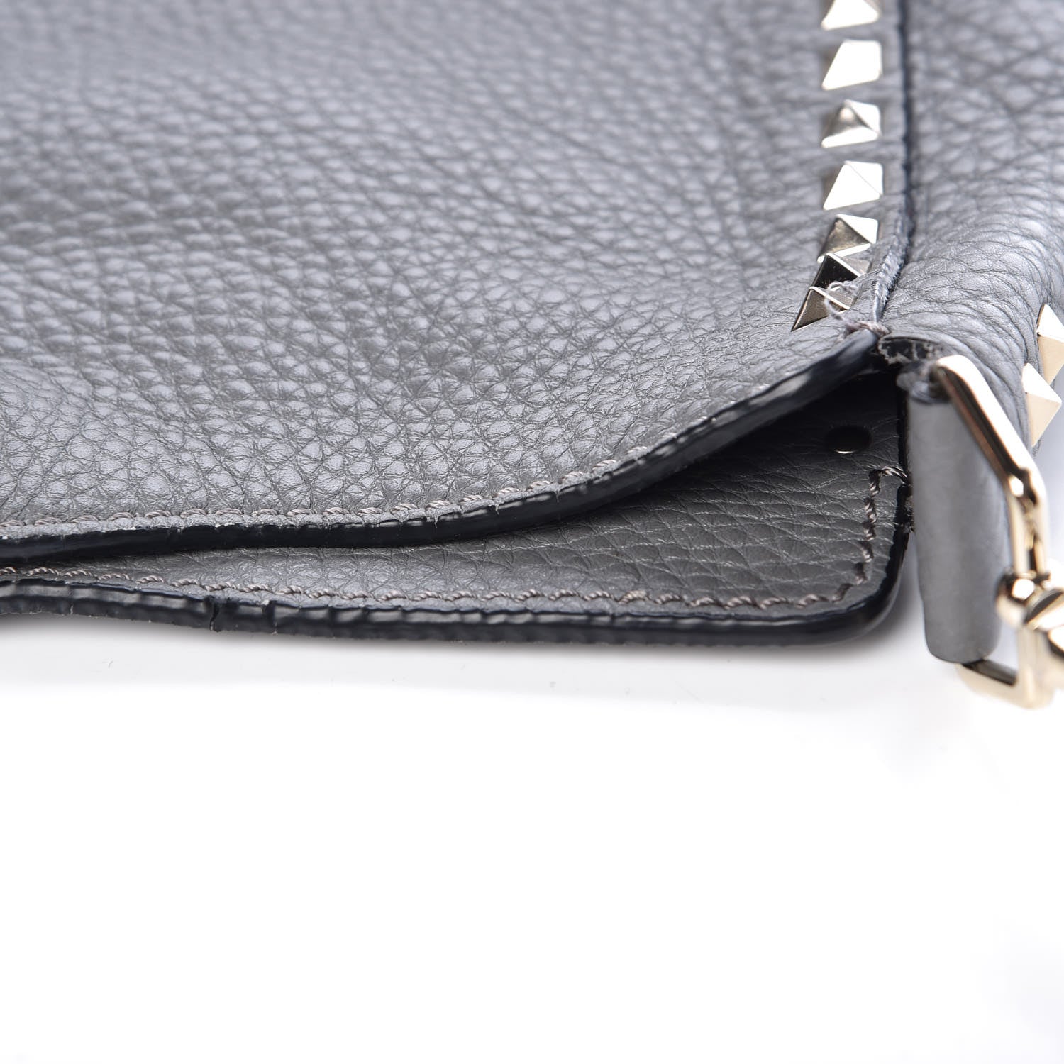 Valentino Garavani Pebbled Calfskin Small Rockstud Flip-Lock Messenger Bag Pebble 7 of 10
