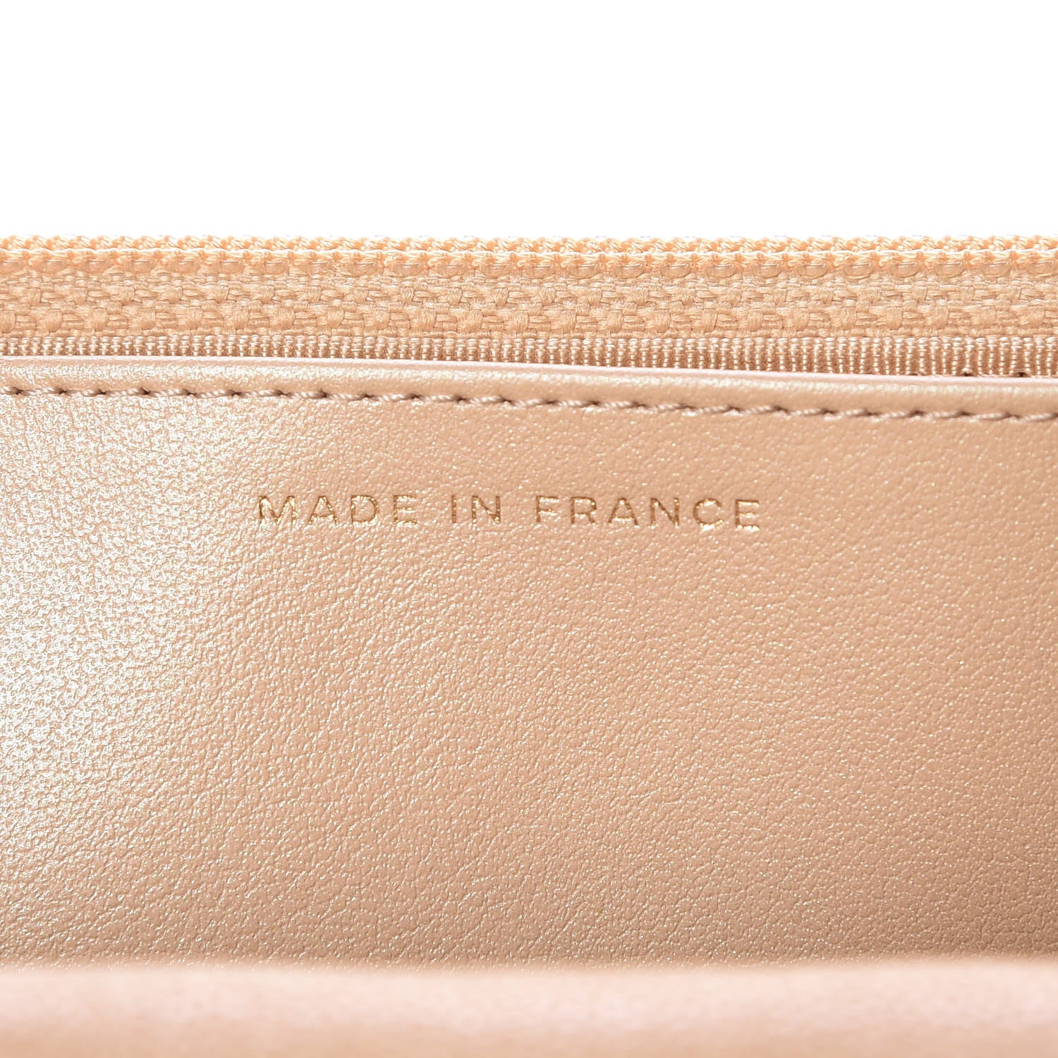 Chanel Iridescent Caviar Quilted Wallet On Chain WOC Beige 9 of 11