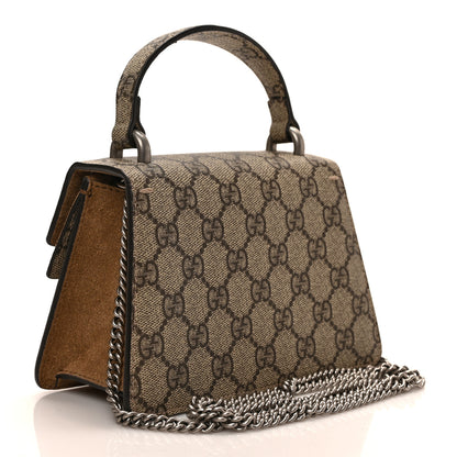 Gucci GG Supreme Monogram Mini Dionysus Top Handle Bag Taupe 3 of 8