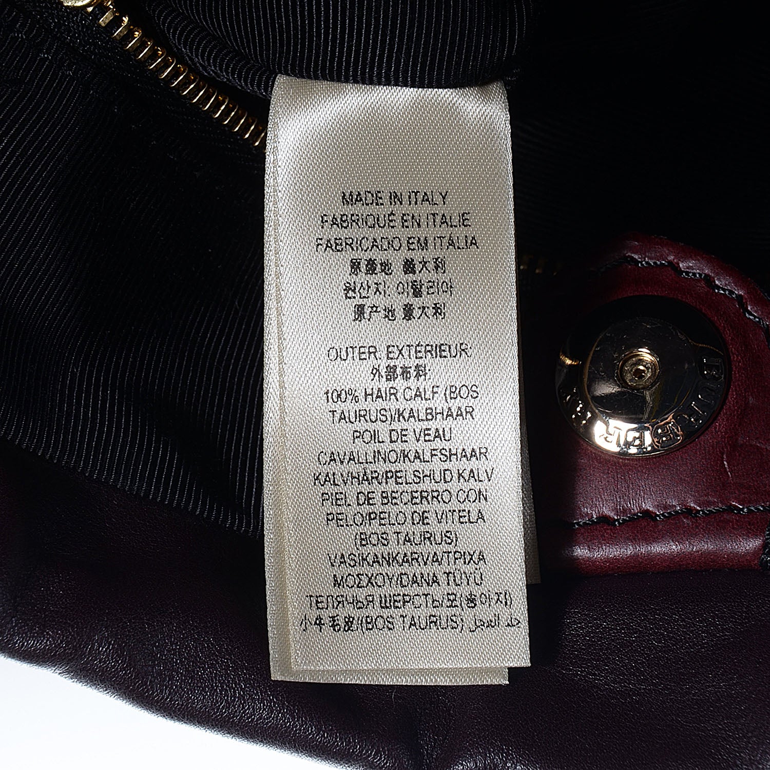 Burberry Calf Hair Little Crush Burgundy 12 of 13