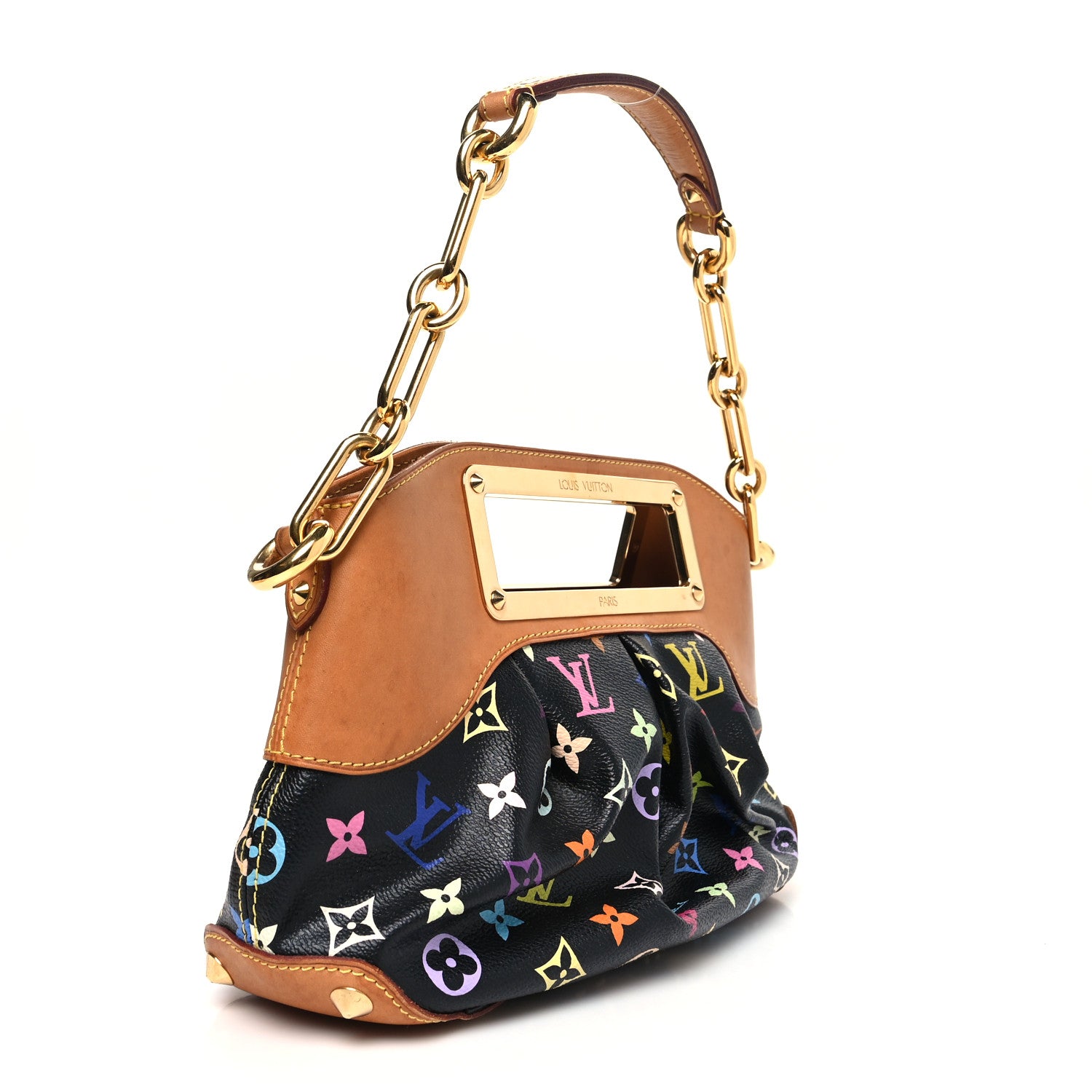 Louis Vuitton Monogram Multicolor Judy PM Black 3 of 13